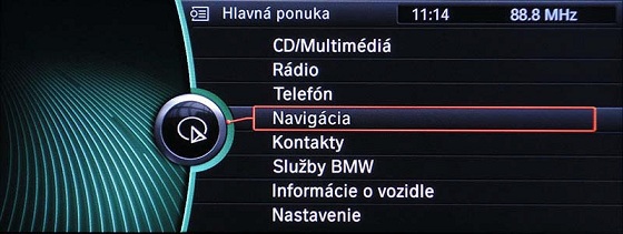 Slovenské menu pre BMW iDrive CIC